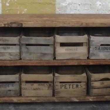 Salvaged Wood Crate Storage
