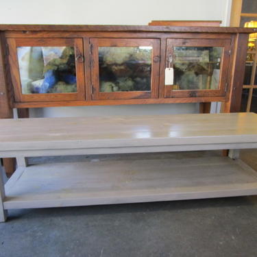 RUSTIC PAINTED BENCH
