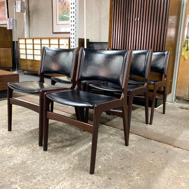 Set of 6 rosewood danish dining chairs