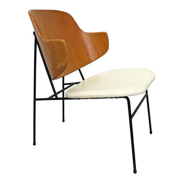 Vintage IB Kofod Larsen Selig Penguin Chair Mid-Century Modern Danish Modern Accent Chair 