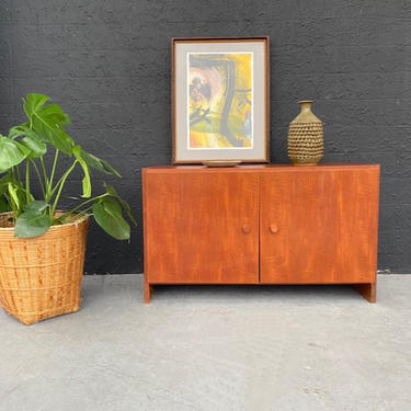 Small Teak Media Cabinet by Domino Mobler