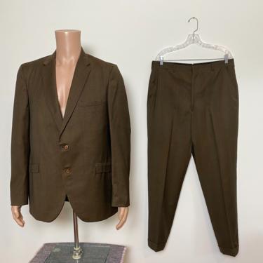 Vintage 1960s Men's Suit 60s Plaid 