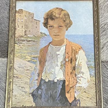 Item #MB12 Portrait of a Young Man Framed Print 20th c.