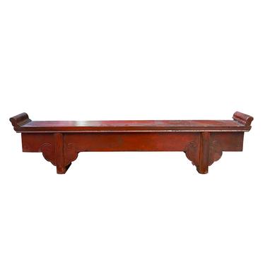 Chinese Brown Vintage Table Top Narrow Long Wood Display Stand ws1394E 