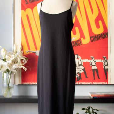 Krizia Poi black nylon blend dress