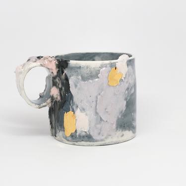 Porcelain Smudge Mug Handmade Coffee, Tea Cup, Coffee Cup, Coffee Mug 