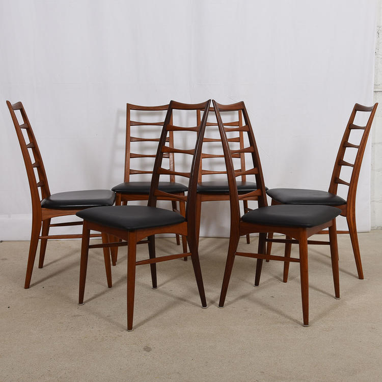 Set of 6 Koefoeds Hornslet Danish Teak Dining Chairs