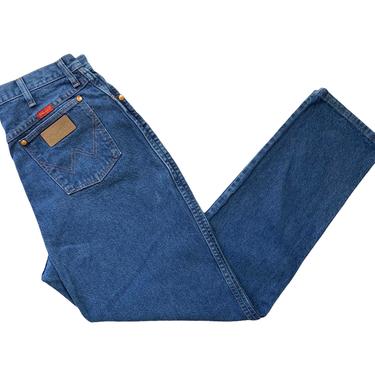 Vintage 1990s WRANGLER High Waisted Women's Jeans ~ measure 30 x 31.5 ~ Boyfriend Jeans ~ 12MWZ / Straight Leg ~ 30 31 Waist ~ USA Made 