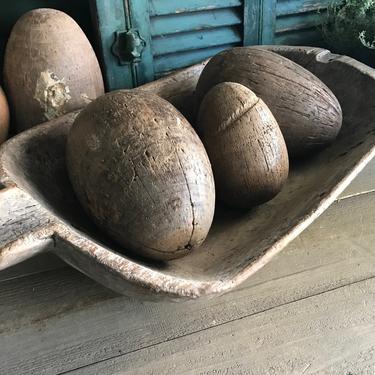 Antique Handcarved Wood Bowl, Rustic Primitive, Trencher, Cheese Trough, Proofing Bowl, Centerpiece, Rustic Farm Table, Farmhouse Decor 