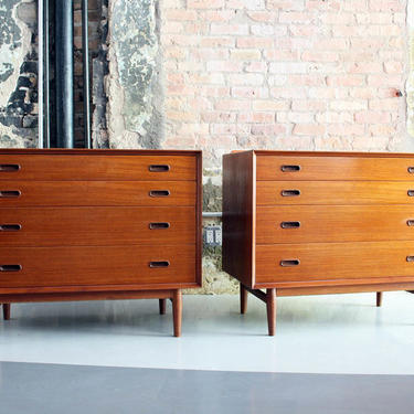 Pair of Teak Cabinets / Dressers by Arne Vodder for Sibast Denmark
