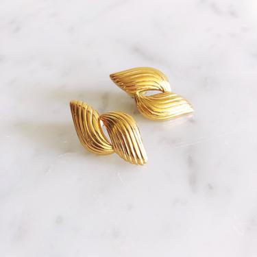 Vintage Napier Gold Plated Earrings 