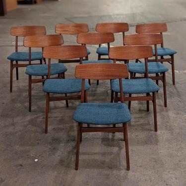 Set of 6 Teak Dining Chairs - Jan