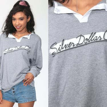 Silver Dollar City Sweatshirt Missouri Theme Park Shirt Vintage 90s Graphic Sweatshirt Jumper Travel Slouchy 1990s Large 