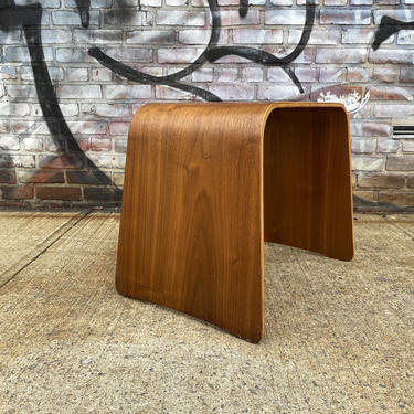 Mid century Fritz Hansen Bent Plywood Stool Danish beautiful design stool bench Denmark 