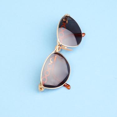 CHRISTIAN DIOR 90s Silver + Amber Chain Link Sunglasses