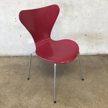 Mid Century Hansen Arne Jacobsen Plum Chair