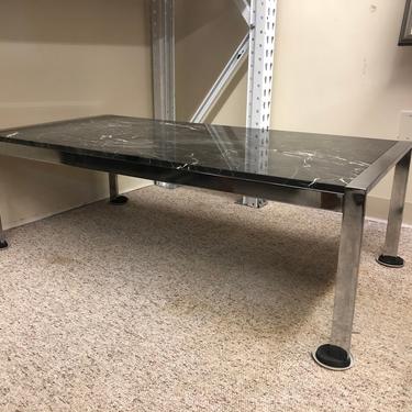 Barcelona Style Art Deco Marble Top Table 