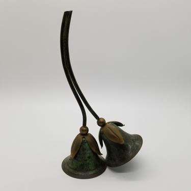 Mid Century Tulip Form Brass Bell