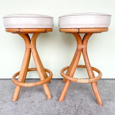 Pair of Old Florida Counter Stools