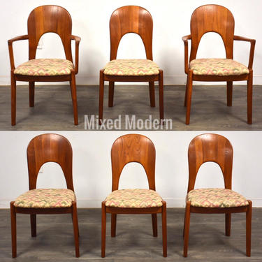 Niels Kofoed Solid Teak Dining Chairs- set of 6 