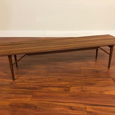 Winchendon Solid Walnut Mid-Century Modern Long Coffee Table 