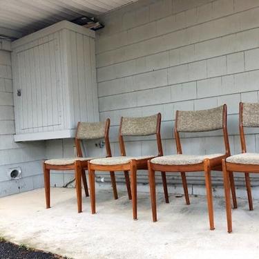 Set of 4 Danish Modern Teak Chairs