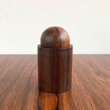 Sven Petersen SAAP Danish Modern Brazilian Rosewood Paperclip Jar 
