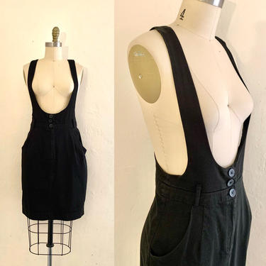 vintage 90's black jumper dress 