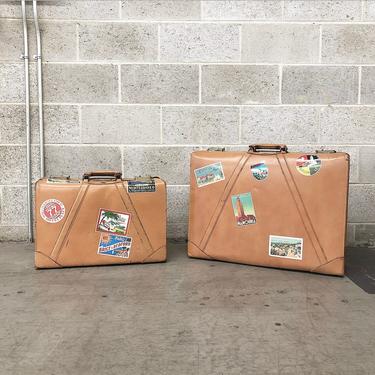 LOCAL PICKUP ONLY ----------- Vintage Leather Suitcases 
