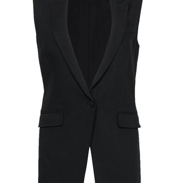 Theory - Black Wool Blend Blazer Vest Sz 8