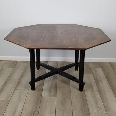 Edward Wormley For Dunbar Octagonal  Game  Table , Janus Collection . 