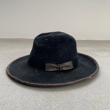 Vintage Early Amish Quaker Hat | Wool The Flying Cloud | southwestern western wear style 