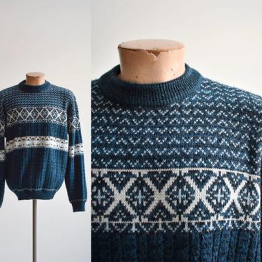 1980s Blue Ski Sweater 