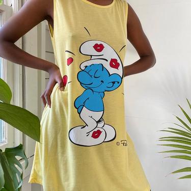 80s Smurfs T-Shirt Dress