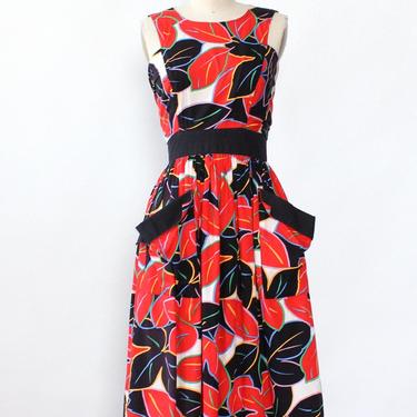 Choon Apron Pocket Leaf Dress XS