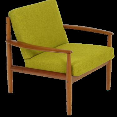 Classic Scandinavian Modern Teak Armchair Designed by Grete Jalk