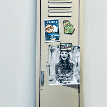 Vintage Metal Locker Door | Large Magnet Board | Magnetic Board | Message Board | Industrial | Gym Locker | School Locker 