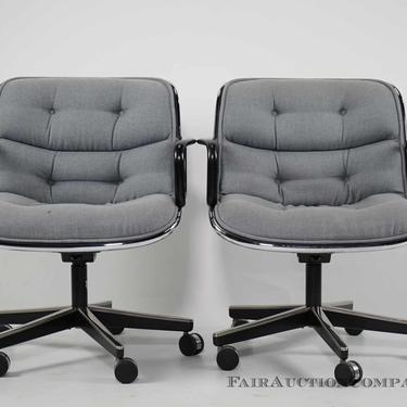 Pair of George Pollock for Knoll Executive Chairs