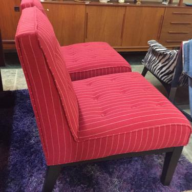 Pair Edward Wormley Dunbar Style Slipper Chairs