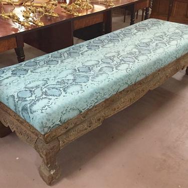 SOLD. Antique Carved Indonesian Divan/Daybed/Bench