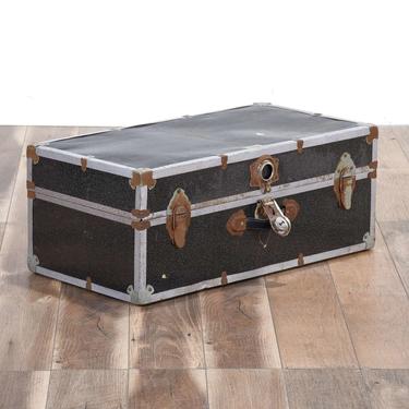 Vintage Gray Suitcase Trunk