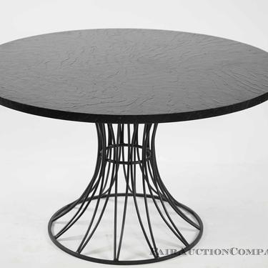 Mid Century Metal Wire Base Dining Table
