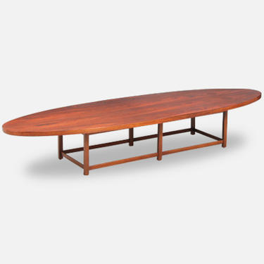 Paul McCobb &quot;Delineator&quot; Rosewood Surfboard Coffee Table for Lane