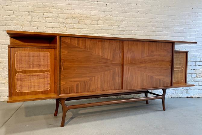 Extra Long Mid Century Modern Walnut, Mid Century Modern Stereo Cabinet