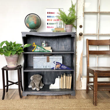 Gray Bookcase - Farmhouse Furniture 