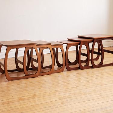 Mid Century Danish Modern Nathan Nesting Tables 