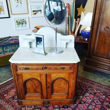                   Marble top wash stand. $375