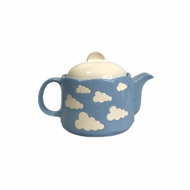 Vintage Waechtersbach Blue Clouds Teapot 