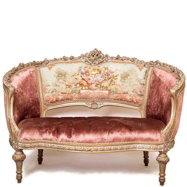 LOUIS XVI Loveseat, French, French Provincial, French Country Decor 