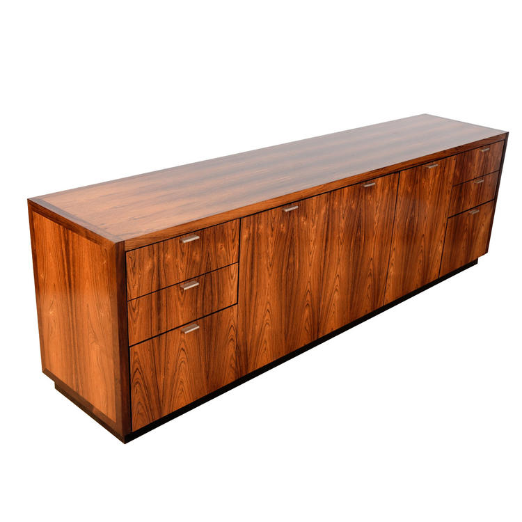 American Modernist Sideboard \/ Office Credenza in Rosewood
